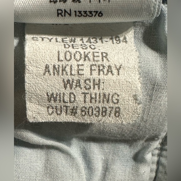 MOTHER Looker ankle fray jeans size 27 mid rise wild thing wash - Picture 9 of 12